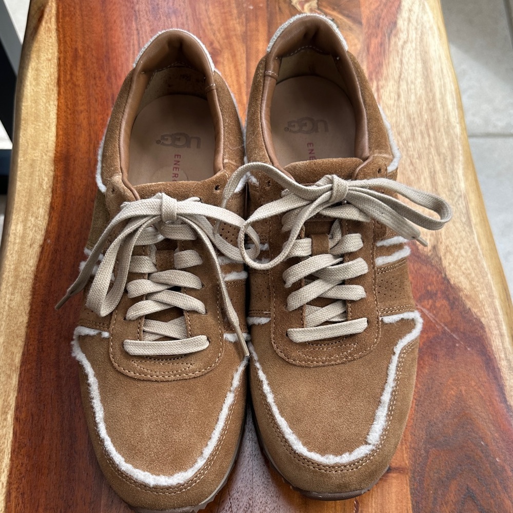 UGG Men's Tan Suede Sneakers